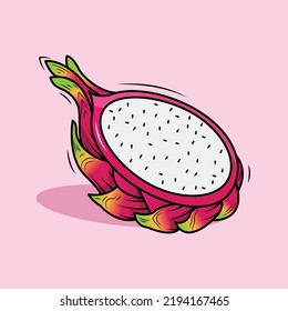 Dragon fruit is a fruit that has a unique shape because it resembles a dragon