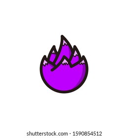 dragon fruit  vector illustration, line art