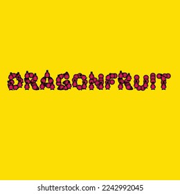 letra de fruta de la palabra de dragón letra de fruto para cepa