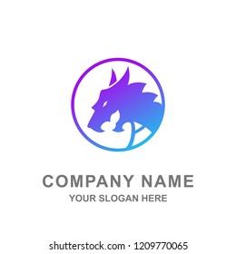 Dragon Game Icon Logo Vector Illustration 