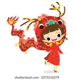 dragon girl kawaii cute cartoon