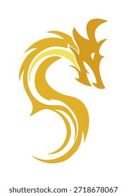 Design-Vektor für Dragon Gold-Logo-Vorlagen