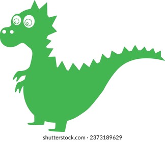 Un verde dragón para la decoración y el diseño.