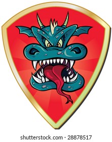 Dragon head - Heraldry Shield