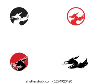 Dragon head icon vector illustration