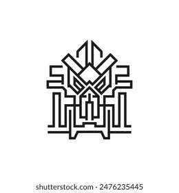 Dragon head image logo and symbol vector