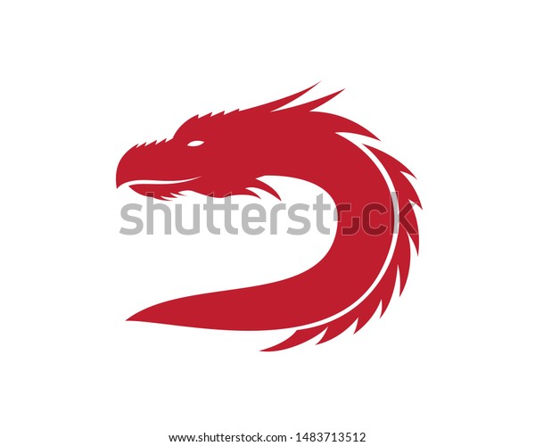 Dragon Head Letter D Logo Stock Vector (Royalty Free) 1483713512 ...