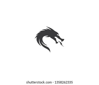 Dragon head logo icon