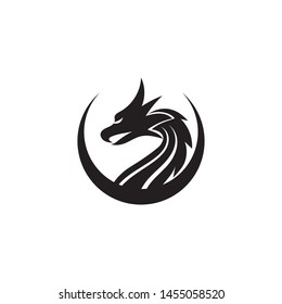 Dragon Head  logo icon illustration 