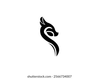 Dragon Head Logo Royalty Design Vector
