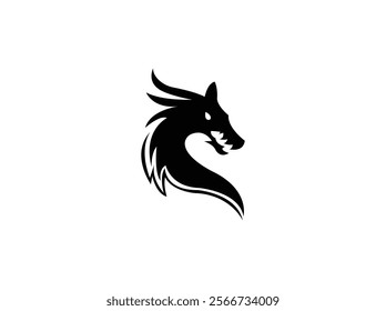 Dragon Head Logo Royalty Design Vector
