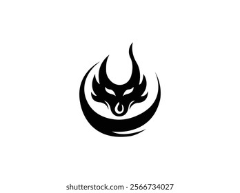 Dragon Head Logo Royalty Design Vector
