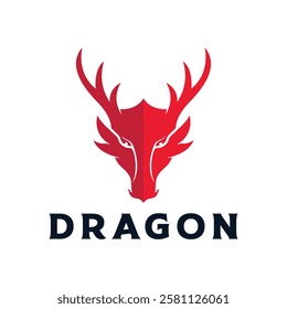 Dragon head Logo Template Design Vector template