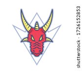 Dragon head logo vector for emblem, esport logo.etc
Red dragon from the Front.