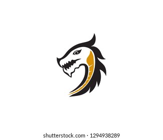 dragon Head logo vector illustration
