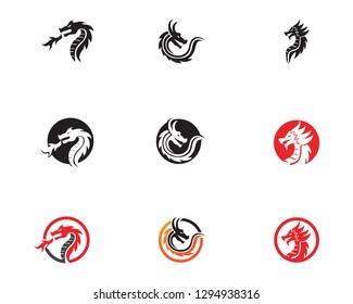 dragon Head logo vector illustration
