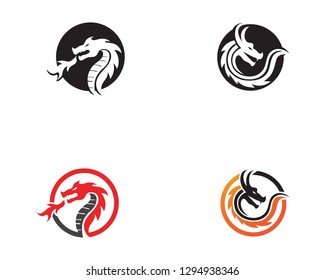 dragon Head logo vector illustration
