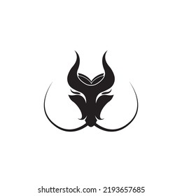 dragon head logo vector illustration template design