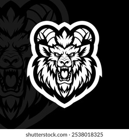 Dragon head mascot esport illustration
