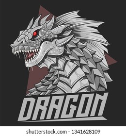 DRAGON HEAD SILVER COLOUR