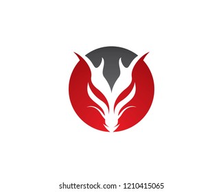 Dragon head symbol illustration