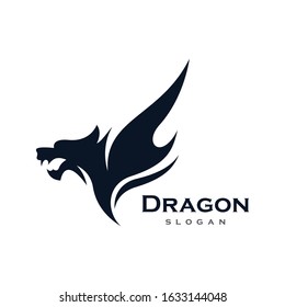 Dragon head symbol illustration design