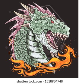 Dragon Head Vector