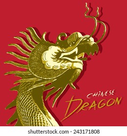 Dragon head vector