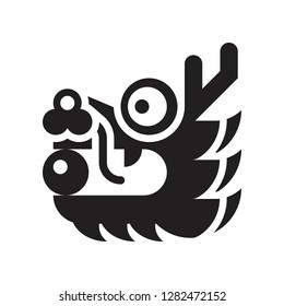 Dragon head vector, Chinese New Year related solid design icon