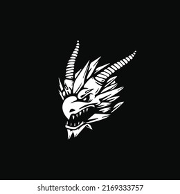 Dragon head Vector graphics for t-shirt prints and other