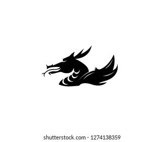 Dragon head vector illustration