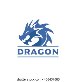 Dragon Head Vector Logo