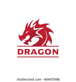 Dragon Head Vector Logo
