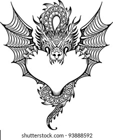 dragon with heart