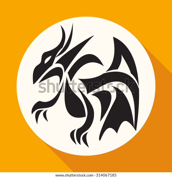 Dragon Icon のベクター画像素材 ロイヤリティフリー