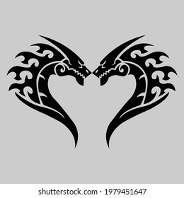 dragon icon isolated on white background from fantastic characters collection. 