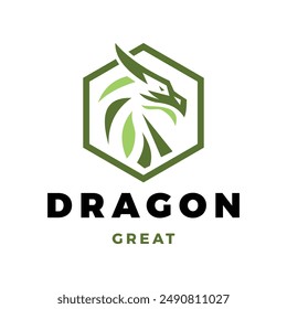 Dragon Icon Logo Design Template