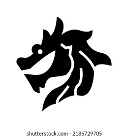 dragon icon or logo isolated sign symbol vector illustration - high quality black style vector icons
