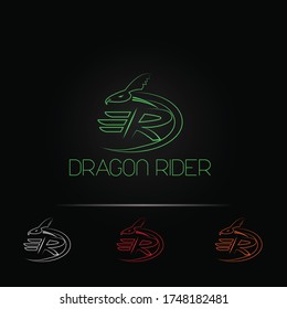Dragon Icon logo for the same related company. And also R named company can easily use the logo.