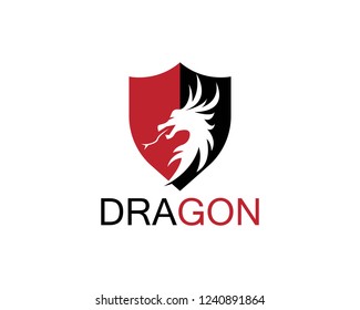 Dragon icon logo template