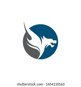 Dragon icon symbol illustration design