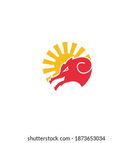 Dragon icon template vector illustration design