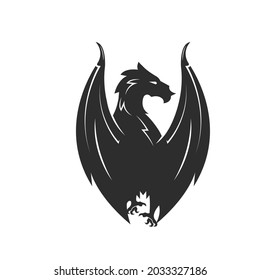 Drachensymbol-Vorlage, Vektorgrafik-Design