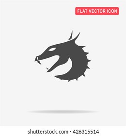 Dragon icon. Vector concept illustration for design.