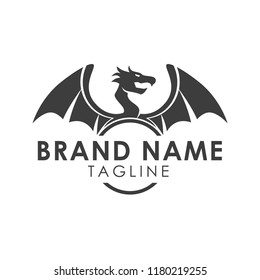 dragon illustration character vector logo