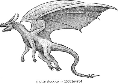 Drawings Of Dragons Flying - Krol-Lew