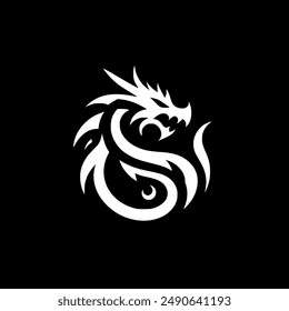 Dragon Illustration Logo Vector Icon