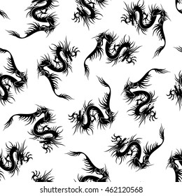 Dragon illustration pattern