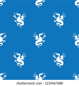 Dragon illustration, seamless wallpaper and background