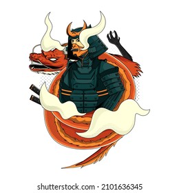 dragon illustration for tshirt design
